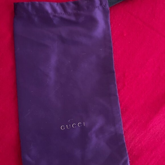 Authentic Gucci Sunglasses Clamshell Case Purple Velvet